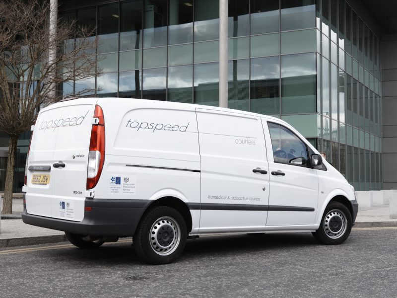 Cheshire based Topspeed Couriers handling biomedical samples for UK National delivery