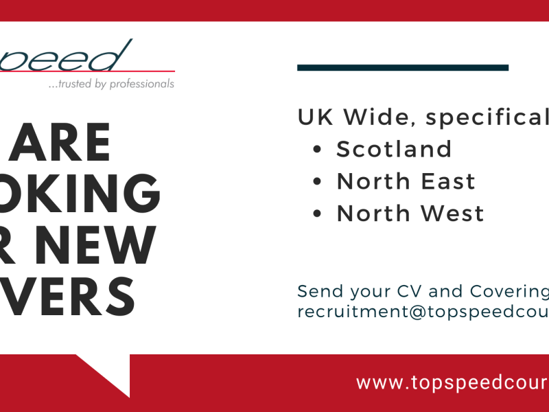Topspeed Couriers are recruiting